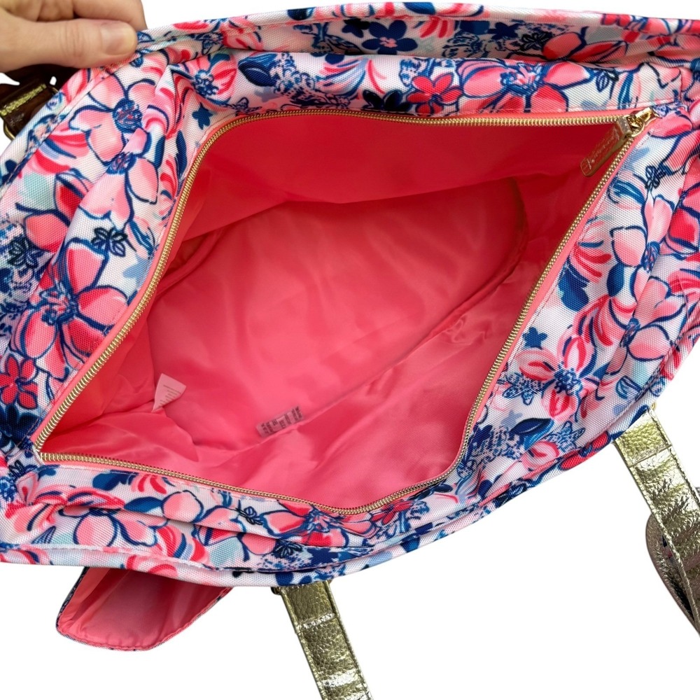 NEW Lilly Pulitzer Party Like A Lobster Insulated Beach Tote Cooler Bag‎ Pink - Picture 9 of 9